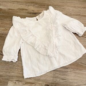 The Impeccable Pig Girls Ruffled Blouse Small 6 7